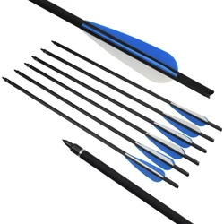 Bow Bolt Fiberglass Arrow Wholesale Blue color for Archery Shooting Hunting Outdoor
