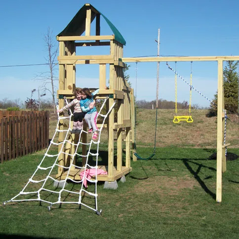 Customize White or Black Playground Nylon Cargo Climbing Nets for Kids or Adults
