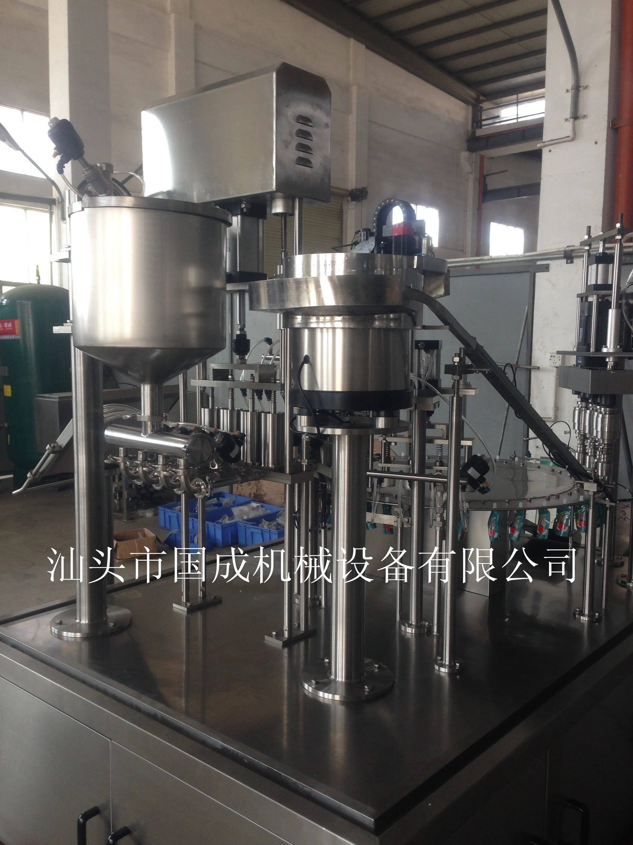 Hot Sales 2 Heads Spout Pouch Semi Auto Filling Machine