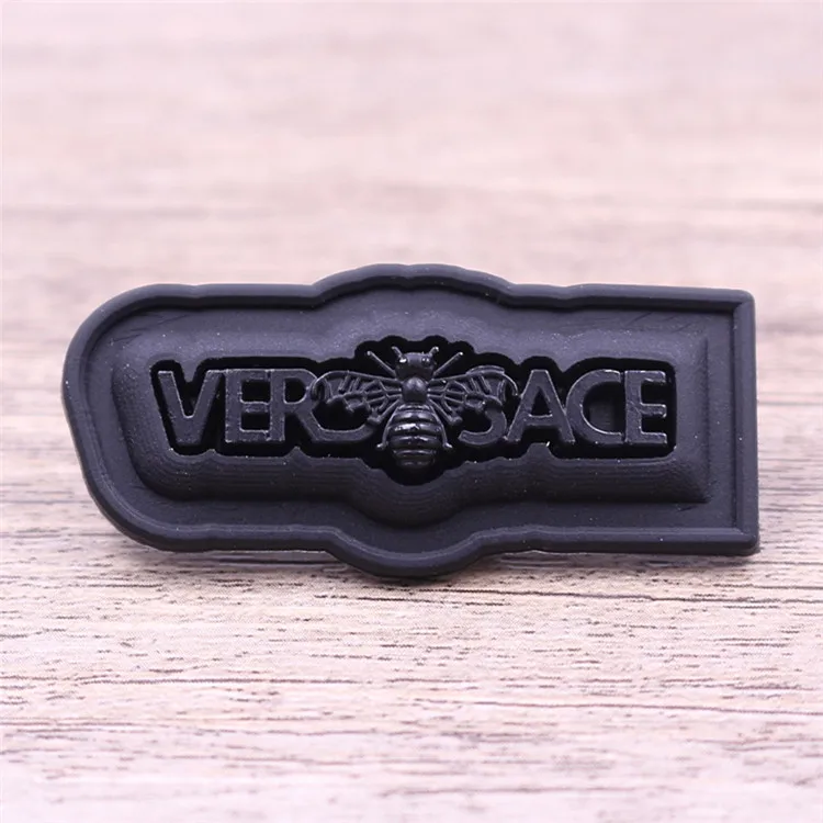 3D clothing label custom rubber logo from china supplier