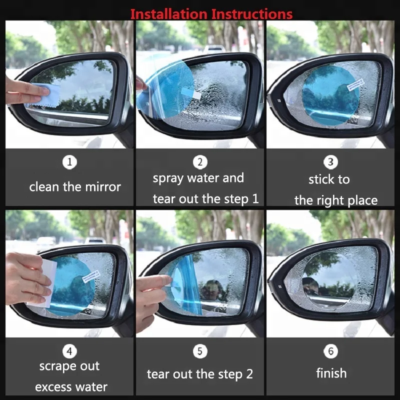 Factory Wholesale Anti Fog Film For Car Rearview Mirror Film