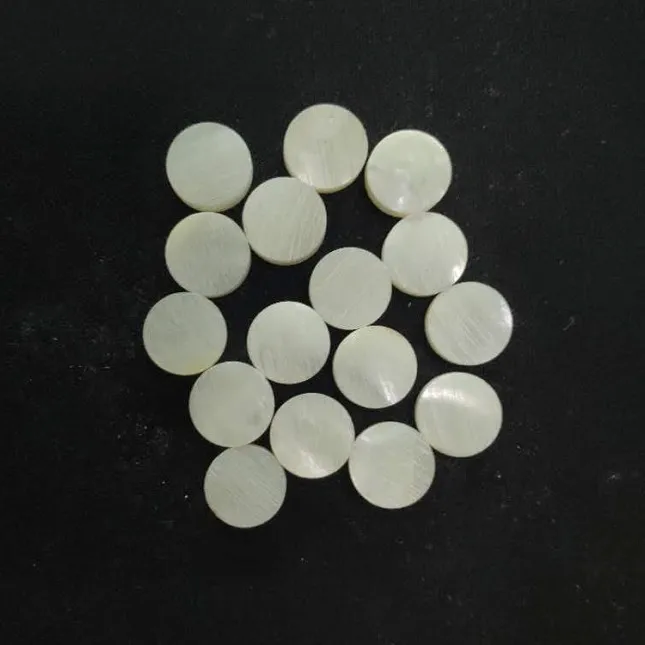 Best price natural white mop shell button blank in stock