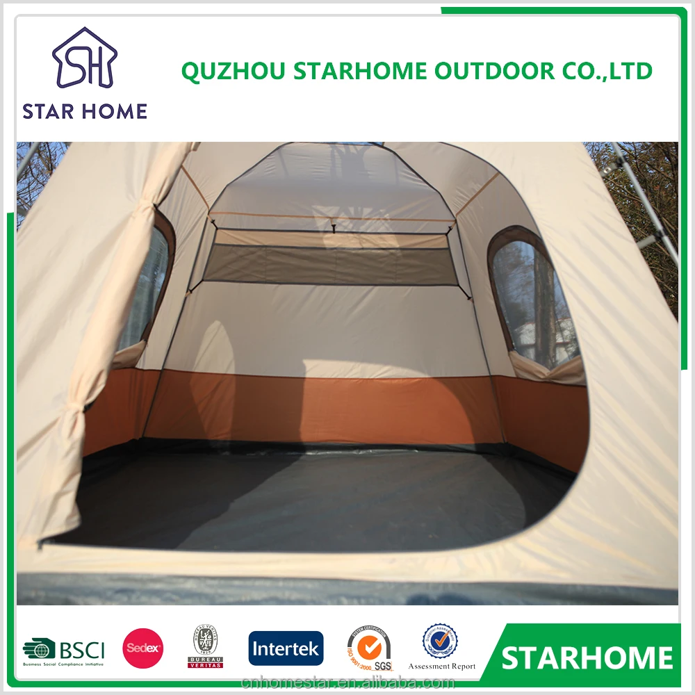5-8 Person Glamping Family High Quality Camping Tents With Double Laywer Cheap Large Outdoor Tent