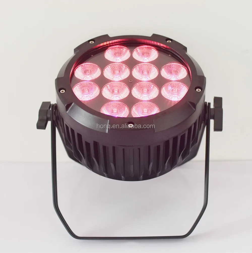 Factory price Wireless dmx slim 12*18W RGBWAUV 6in1 9led Waterproof Battery Powered Led Par