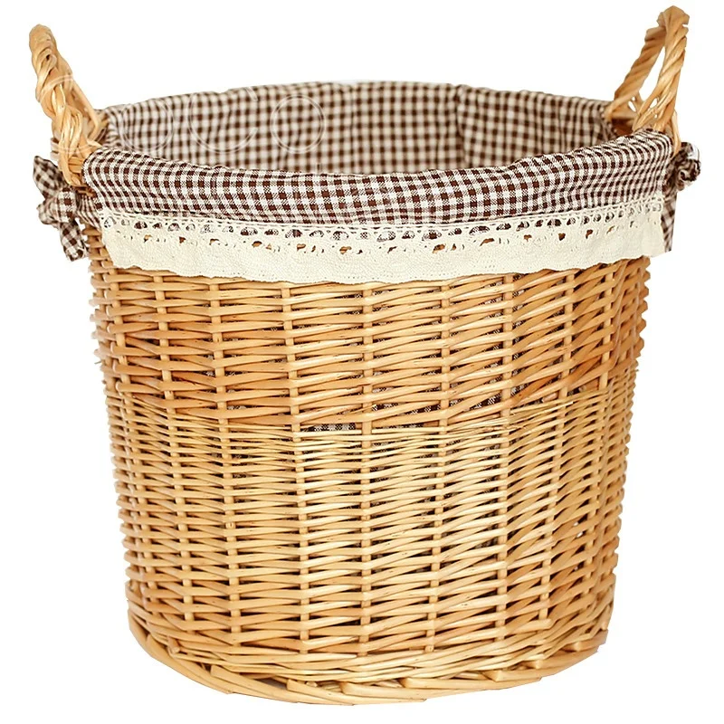 
Cocostyles handmade rattan woven clothes storage basket for america pastoral style home decora and bathroom storage 
