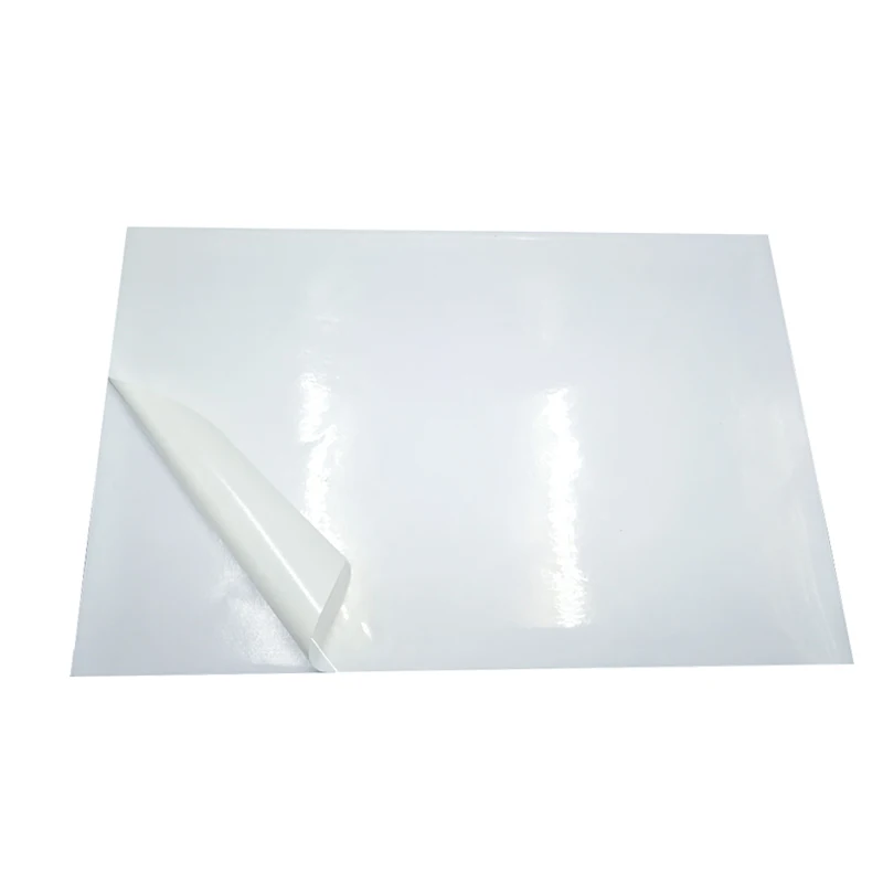 Self Adhesive Glossy White PET Sticker Film Material For Inkjet Printer