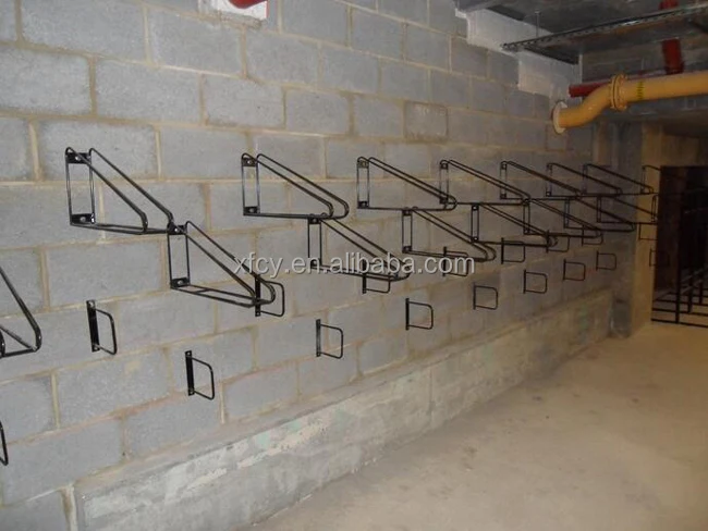 Vertical Single Triangle Commercial Wall Mounted Home Bike Wall Mounts Storage Bike Hanger Rack