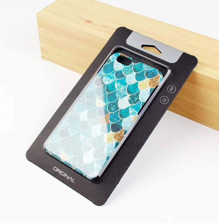 
Retail recycleld 400g kraft paper packaging for phone case 