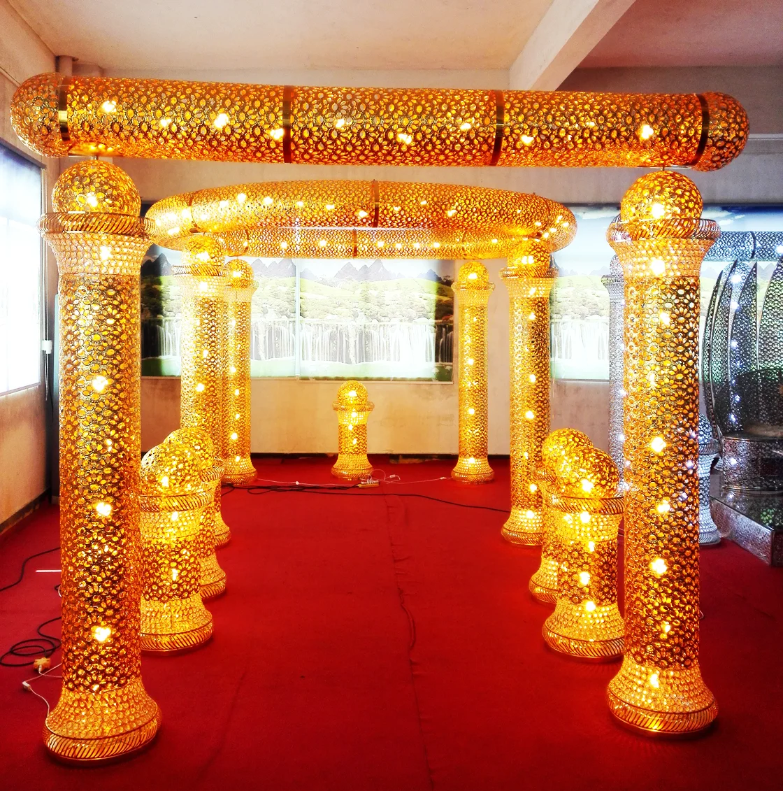 lighting decorative indian mandap for wedding decoration