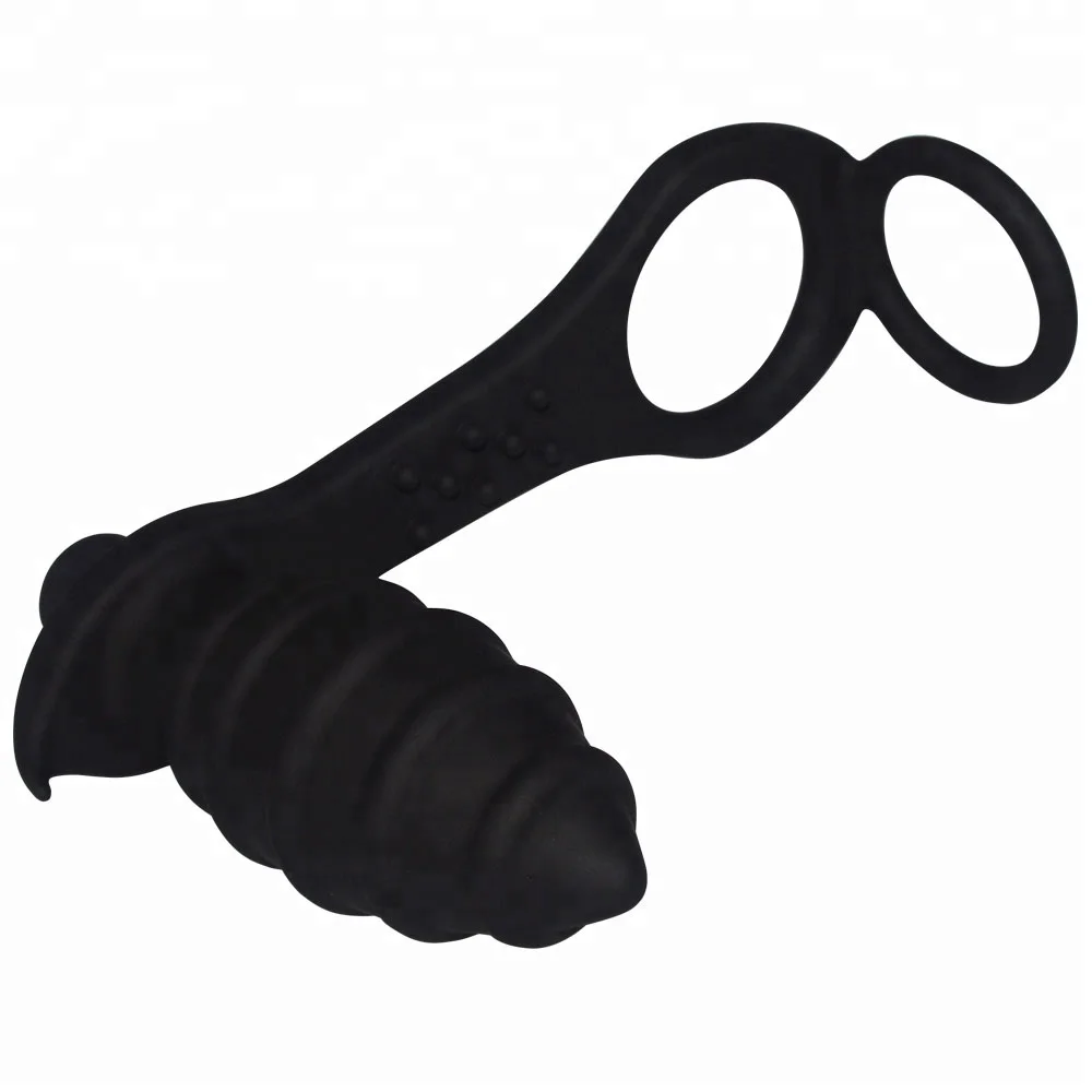 Cock Ring 10 Speeds Prostate Massager Anal Vibrator Plug Adult Games Erotic Toys