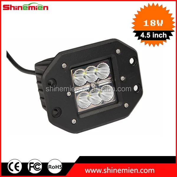 
18w cr ee flood beam led work light for jeep ford toyota truck pickup tractor 4x4 12v 24v 