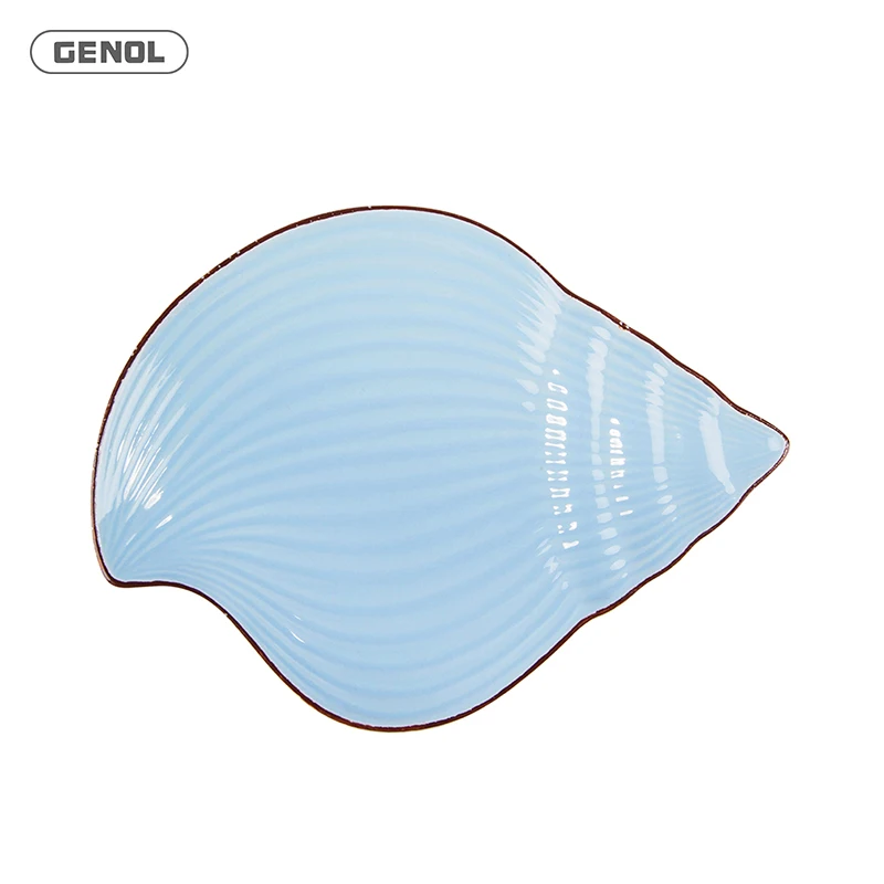 Japanese Sushi Cheap Bulk Ceramic Dinner Serveware Ocean Fish Shaped Dish Plate and Bowl for Gift Set