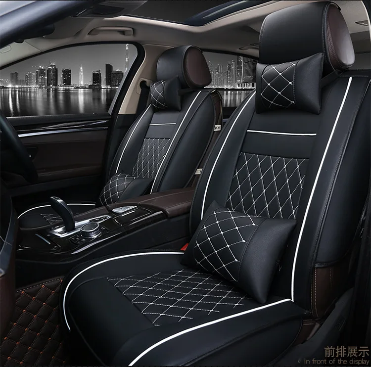 5D Leather Material Universal Seat Cover  and 7pcs No. of Seat Covers Luxury Car Seat Cover