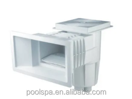 China supplie swimming pool accessories ABS material wall mounted pool skimmer