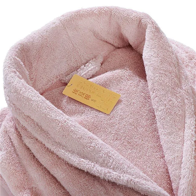 
Classical Style Waffle Weave Style Gold Purfle 100% Cotton Hotel Bath Room Linen Bath Robe 