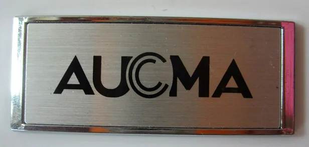 
Custom metal plates brand logos , metal letter logo label 