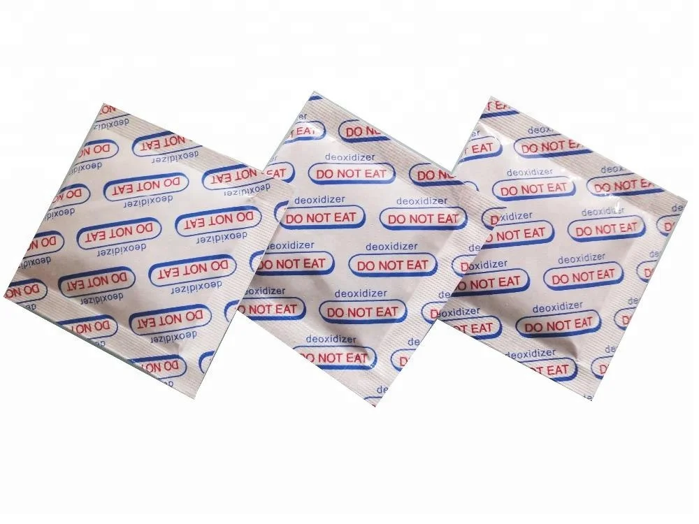 Food grade oxygen absorber packets for food packaging