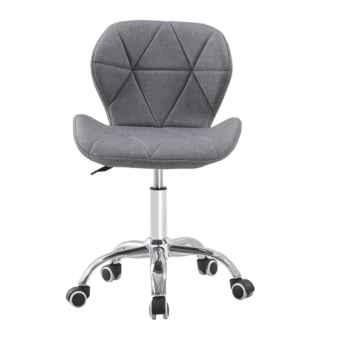 
Fabric Barber Chair with Wheels Hair Salon 