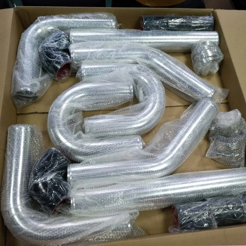 Универсальный 3 дюймов ТУРБО интеркулера алюминиевая труба трубопровод