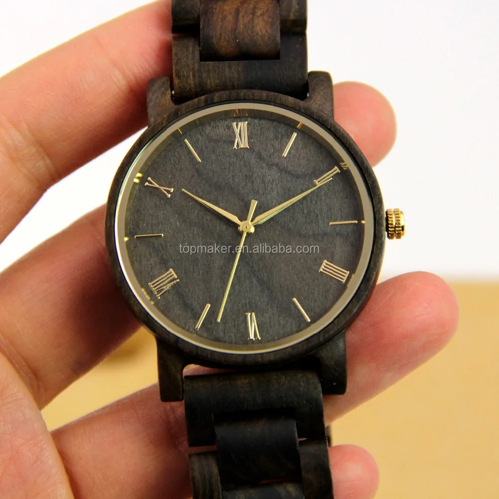 Mens Wooden Watch Natural Wood Face Watch Customize Logo Best Gift