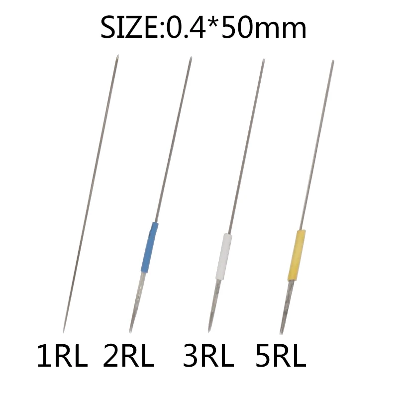 100Pcs Tattoo Needle For  Permanent Makeup Machine Sushine G8650  Disposable Eyebrow Tattoo Needle