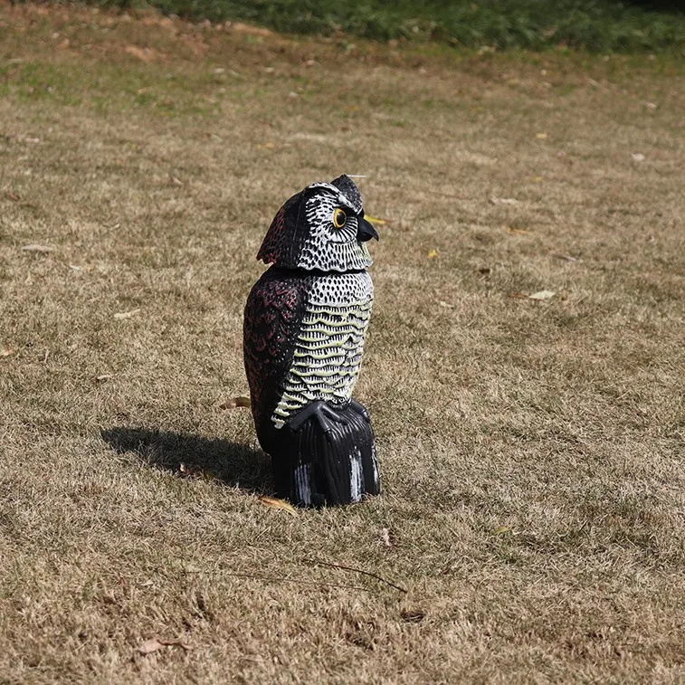 Factory Price Plastic Owl Decoy, Owl Decoy With Rotating Head