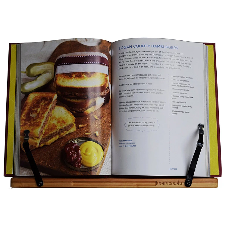 Reliable and Cheap laptop book holder kitchen stand for tablet / cookbook recipe music magazine