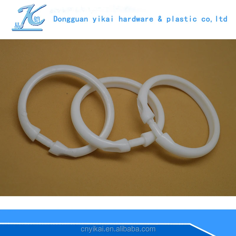 best seller plastic rounded ring,15mm plastic rings with opening gate