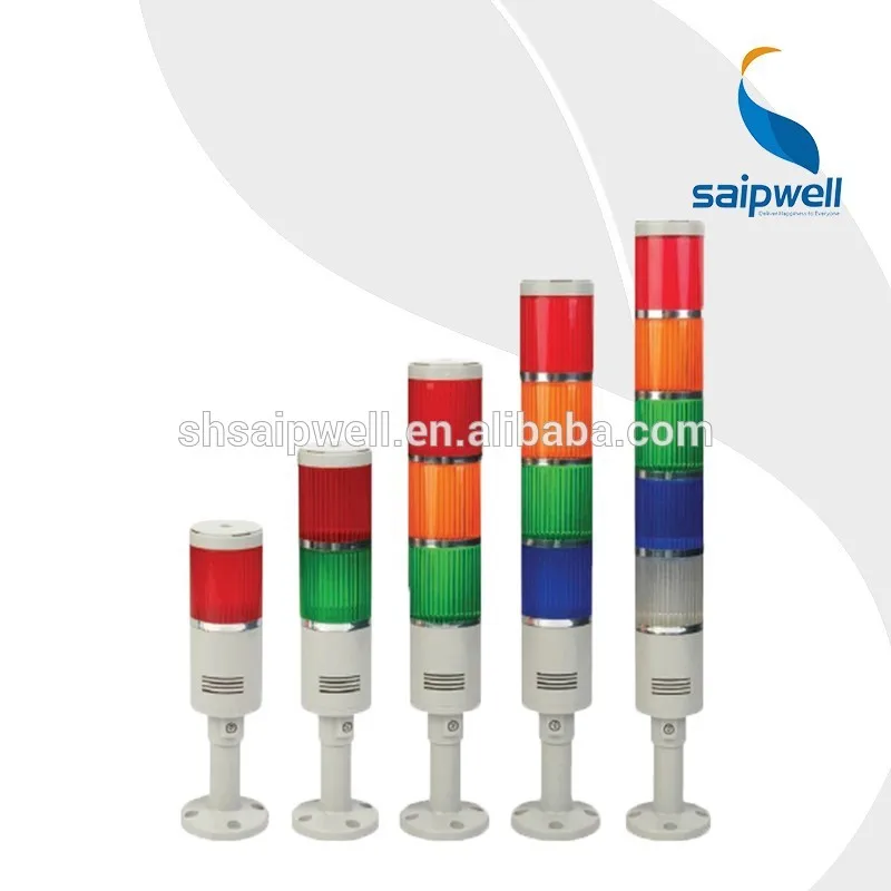 
Saip AC/DC Multi-color LED Signal Tower Light 