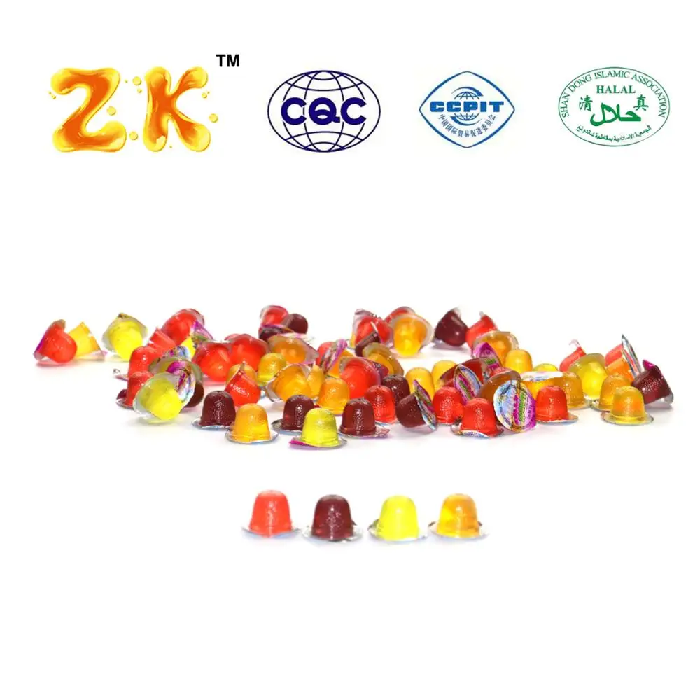 Assorted 12g mini fruit jelly cup rocket shape jar packing 16g fruit flavor jelly cup
