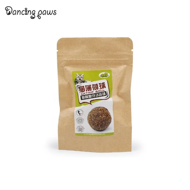 Wholesale high quality natural organic beef flavor ball catnip cat toy