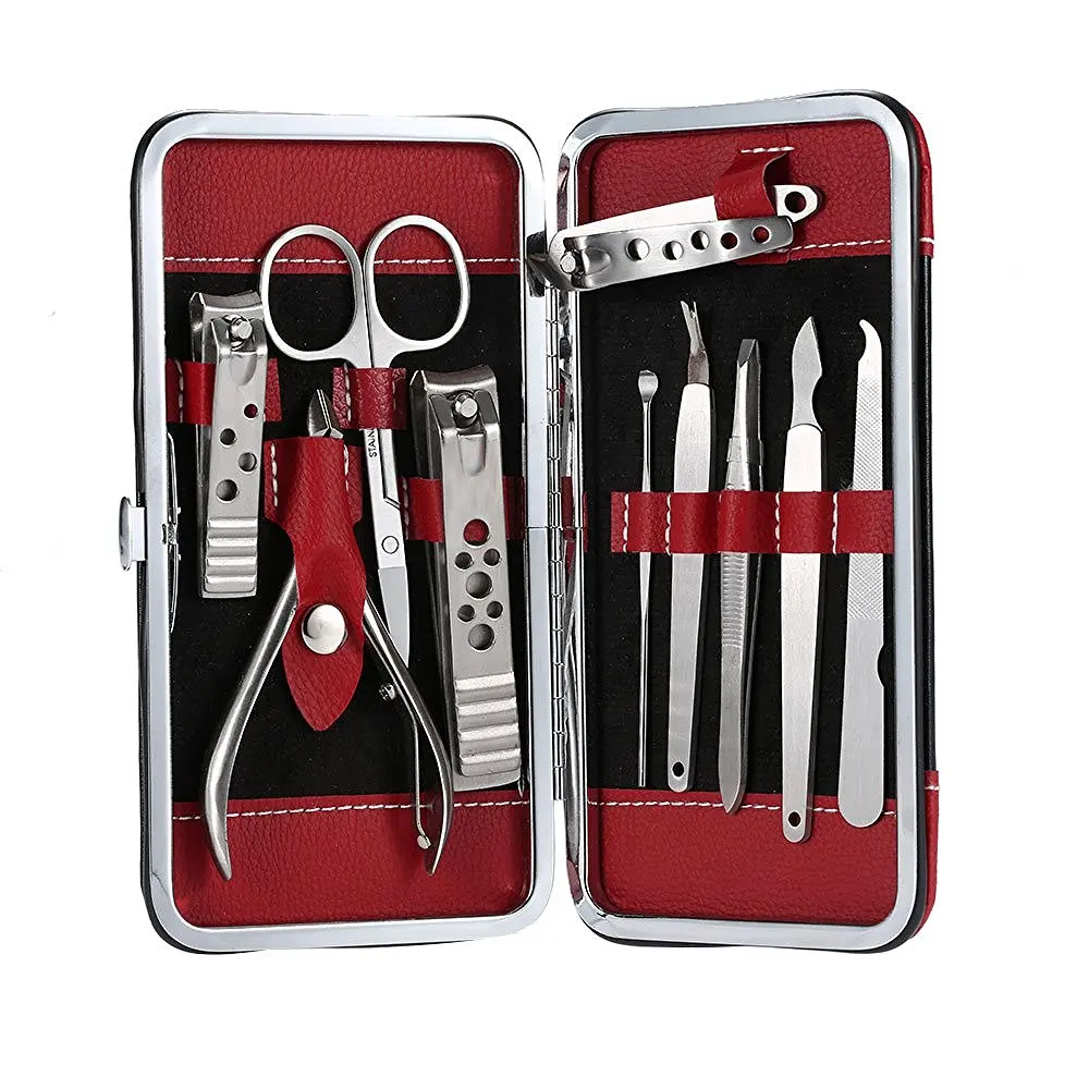 Stainless Steel Manicure Pedicure Ear Pick Nail Clippers Set.