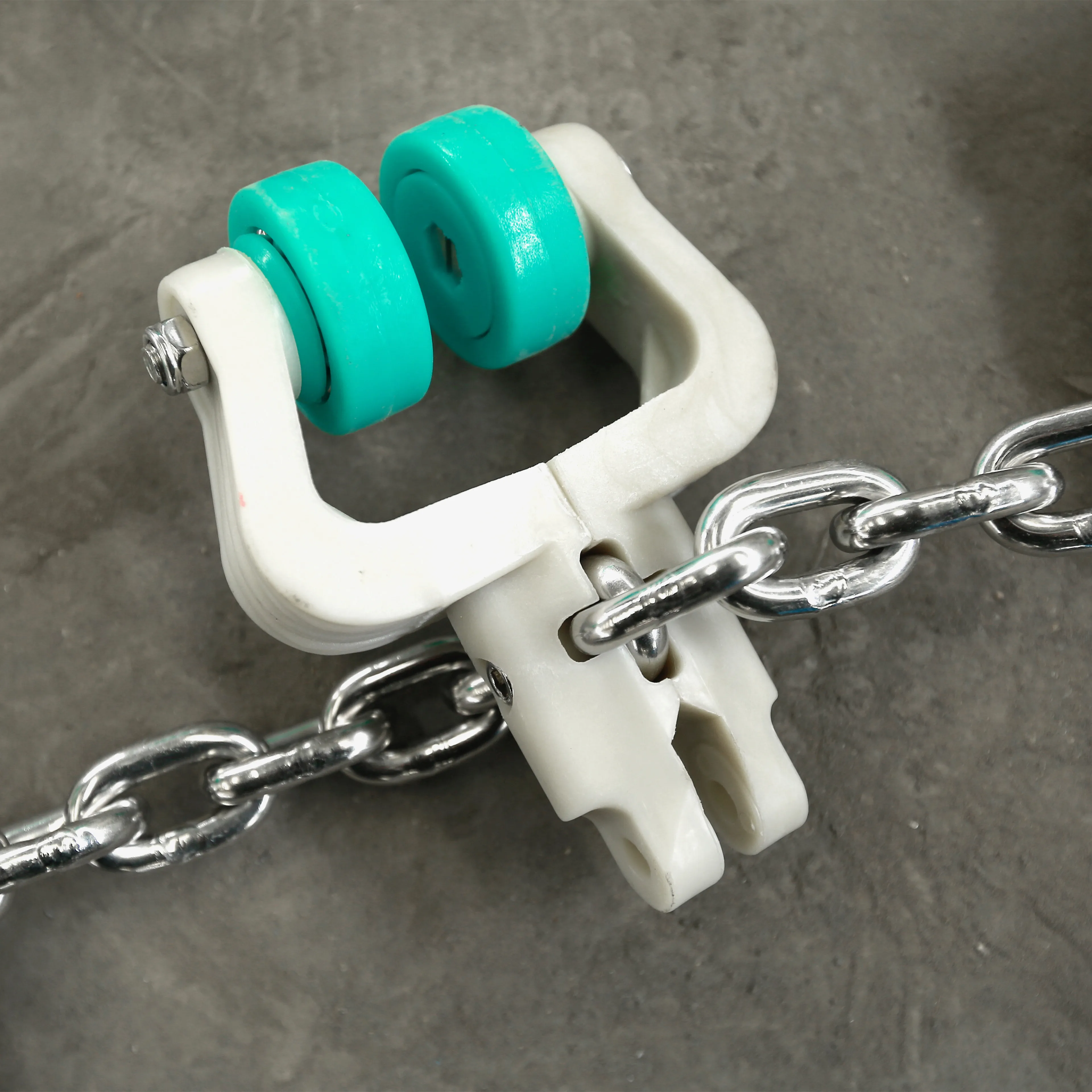 Poultry slaughterhouse 304 stainless steel overhead chain for evisceration line