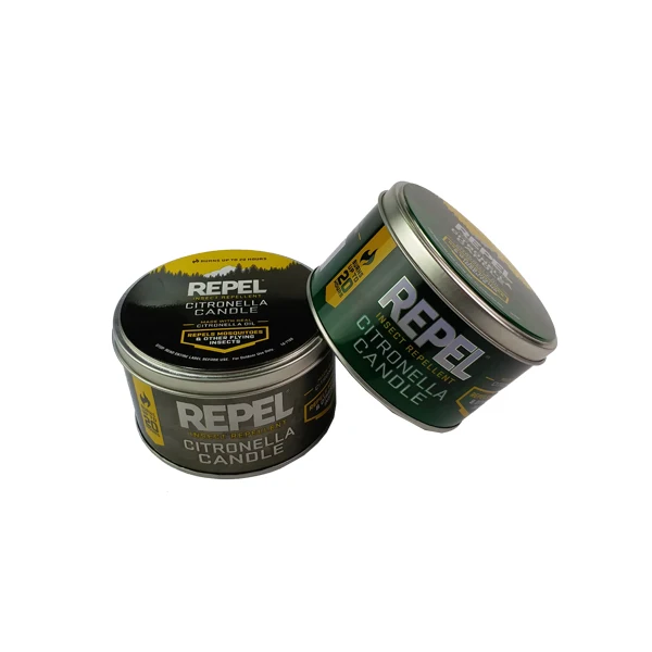 Comes in Round Tin with Lid and Gift Box large tin box for wax/candle/polish tin box