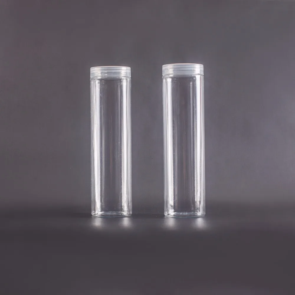 
plastic candy jars, juice bottles 