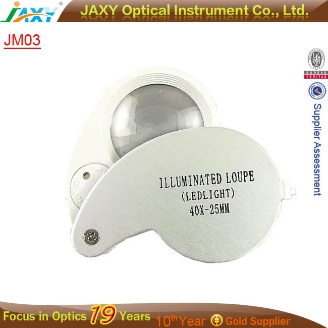 Новое поступление ювелиры глаз лупа комплект мощность 40X увеличительное лупа стекло