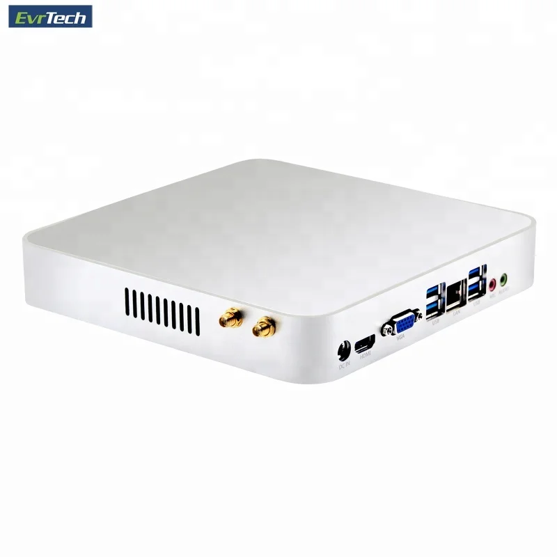 Fanless NUC HTPC core i5-5300U mini desktop pc with 4G Ram and 256G SSD