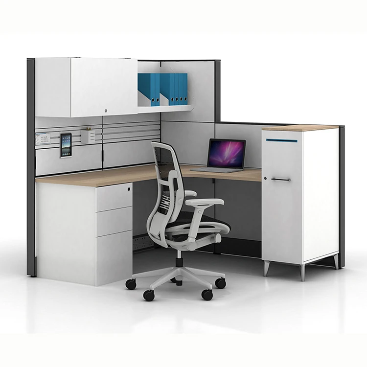 Modern office furniture customized executive workstation cubicle for 1/2/3/4/6/8 people free combination commercial furniture