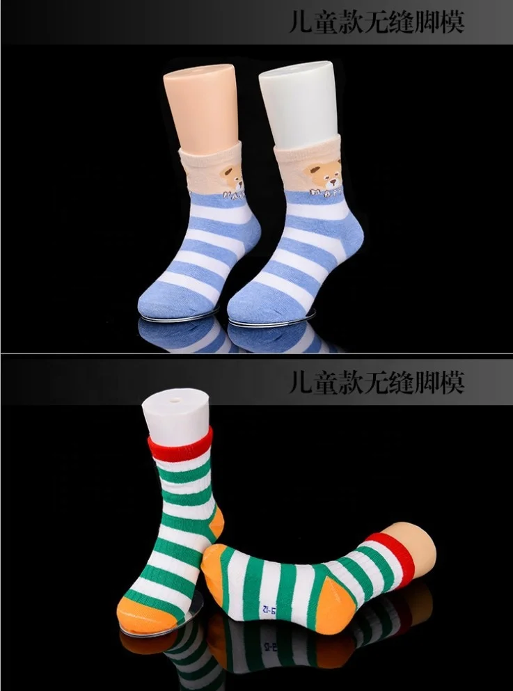 Customized cheap plastic female and male foot mannequin feet for socks display with magnet stand