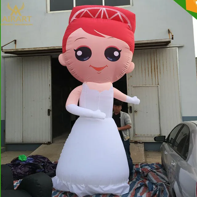 
Giant custom design inflatable bride and groom for wedding entrance decoration 