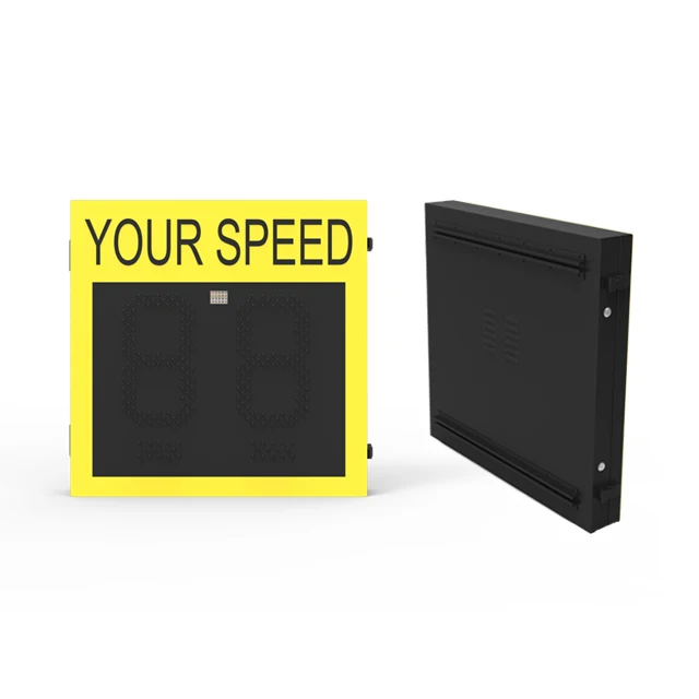 
Traffic Flashing Warning Doppler Solar Speed Indicator Radar Detector Speed Meter Sensor Detector Limit Display Sign speed radar 