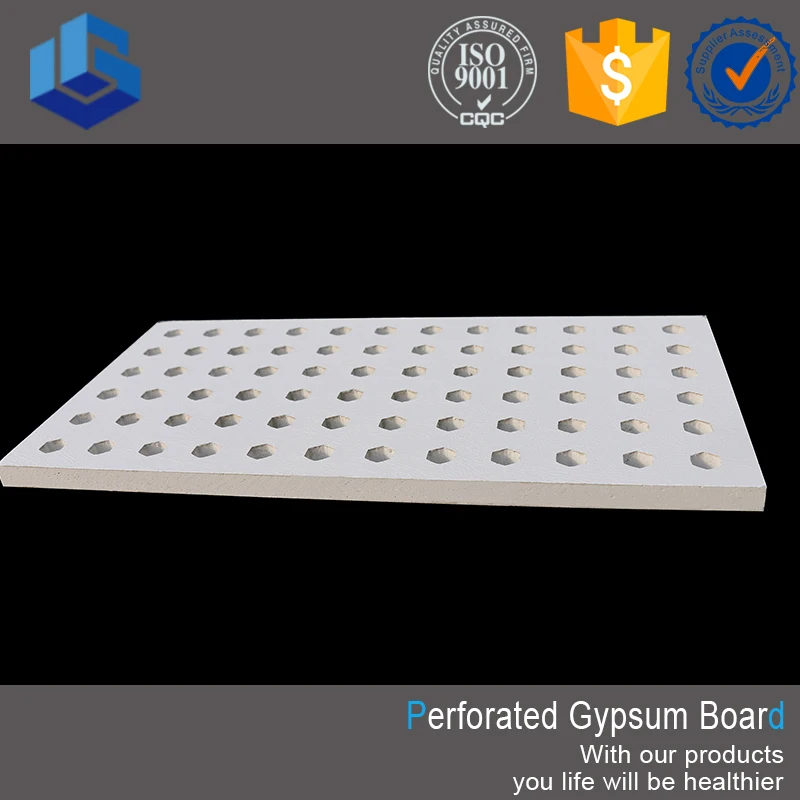 
Acoustic hexagon design perforated gypsum ceiling tiles 