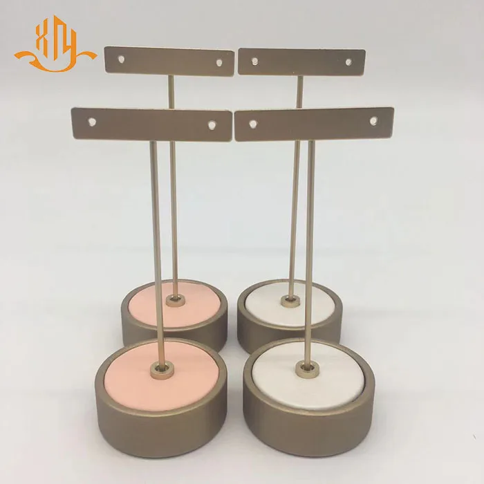 XIANGYU factory custom luxury delicacy special metal bar jewelry earrings display rack