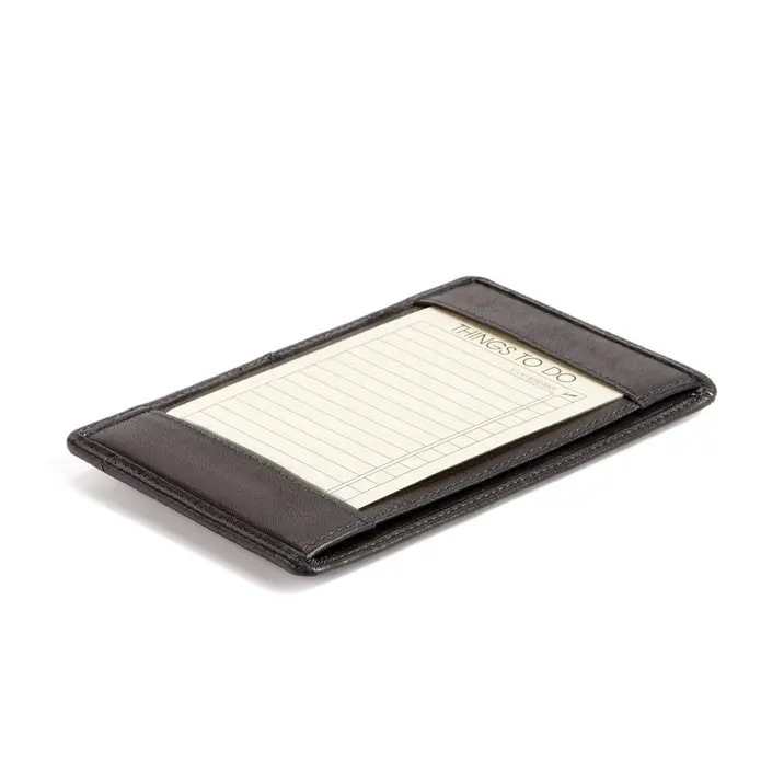 Mini PU leather pocket note memo pad jotter logo customized