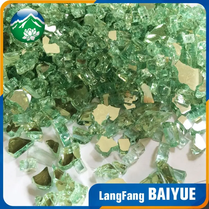 Высокое качество морской синий огонь стекло разбилось