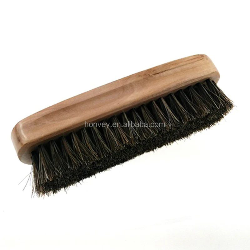 
Wooden Handle Shoes Shine Brush Polish Bristle Horse Hair Buffing Brush (with LOGO) 
