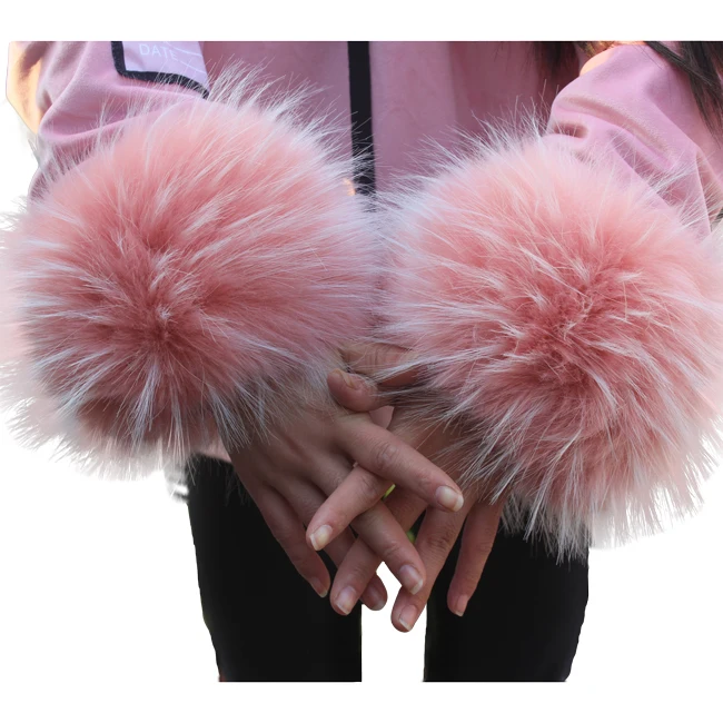 
Winter Coats Cuffs Fox Fur Cuff Punos De Piel De Zorro With Fur Coat Accessories 