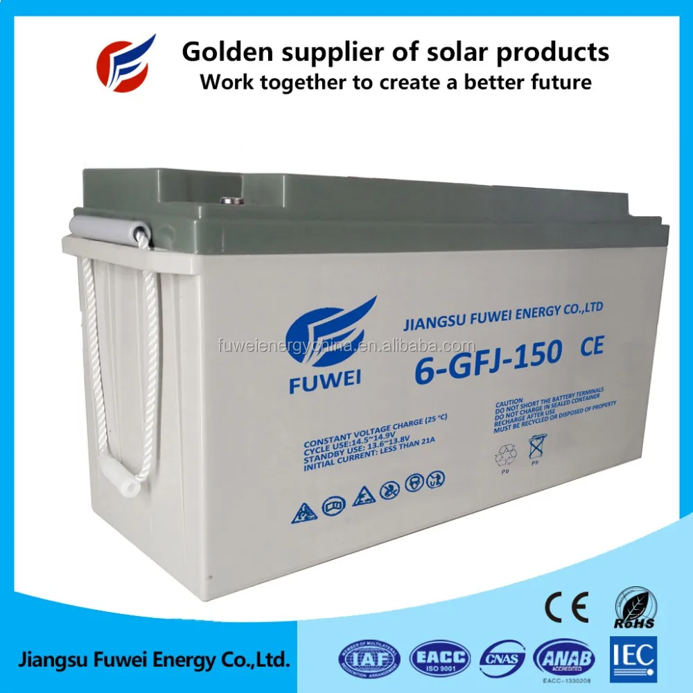 
Professionally manufacturing lead carbon battery 12v 150Ah VRLA battery for solar power system 