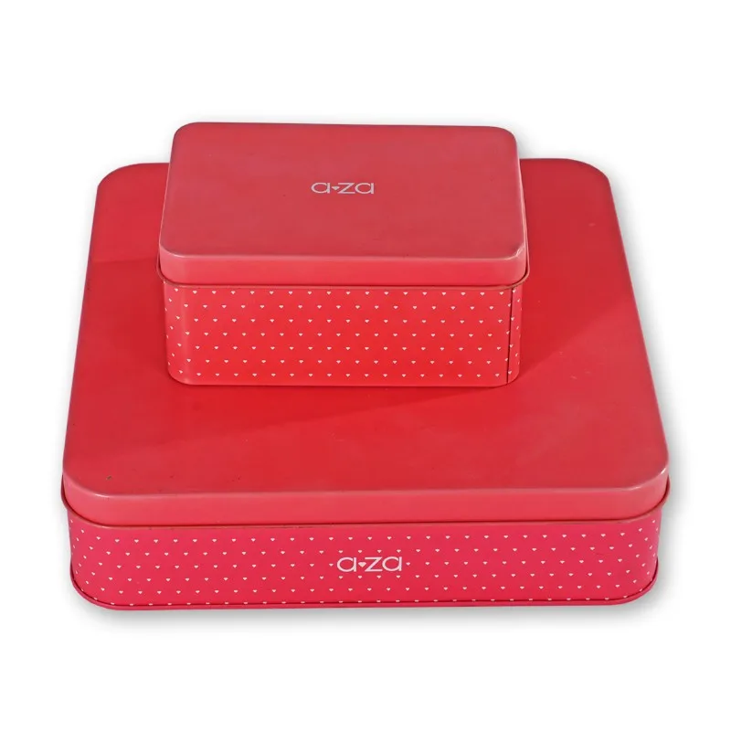 Пустая коробка для печенья, квадратная металлическая жестяная коробка для упаковки Mooncake