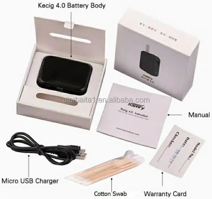 2018 новейший дизайн электронная сигарета Kecig 4,0 испаритель сухой травы комплект
